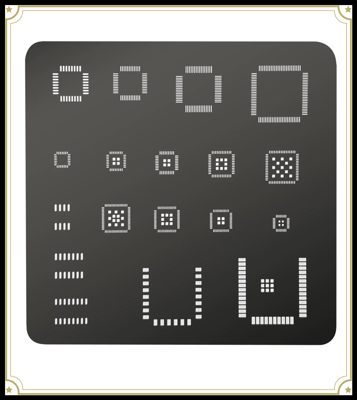 Diy Electronics Hobby - Stensil IC Universal QFP QFN SOP