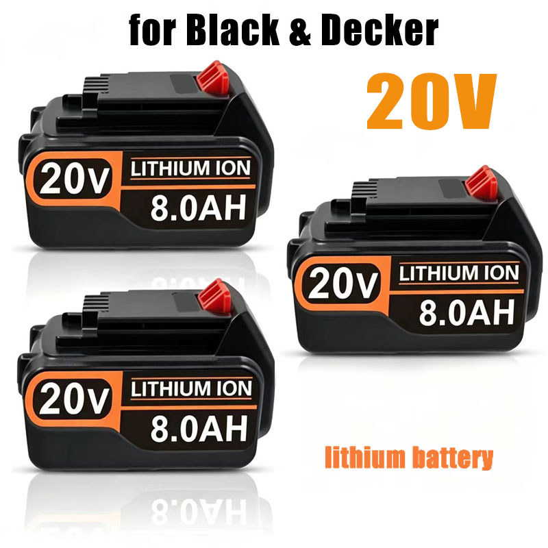 Black+Decker Tool Cordless - 20V 3.0Ah 4.0Ah BL2018 Pengganti Baterai