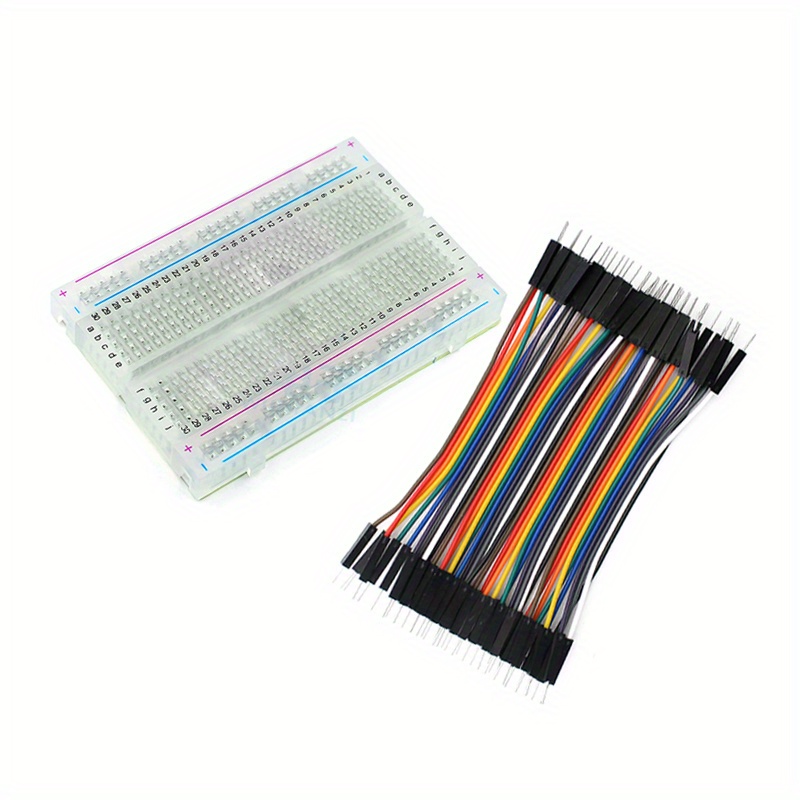 Breadboard Jumper Wire - 1 buah 400 titik transparan Mini