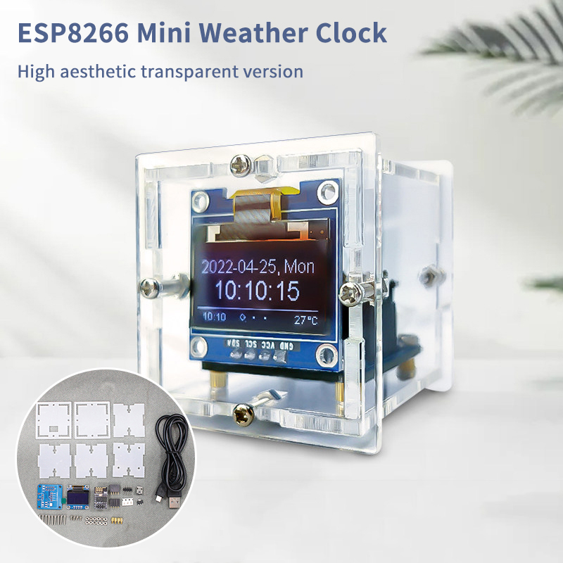 Kit Jam Cuaca Mini ESP8266 Pro - Diy Electronics Project Kit ulasan dan harga