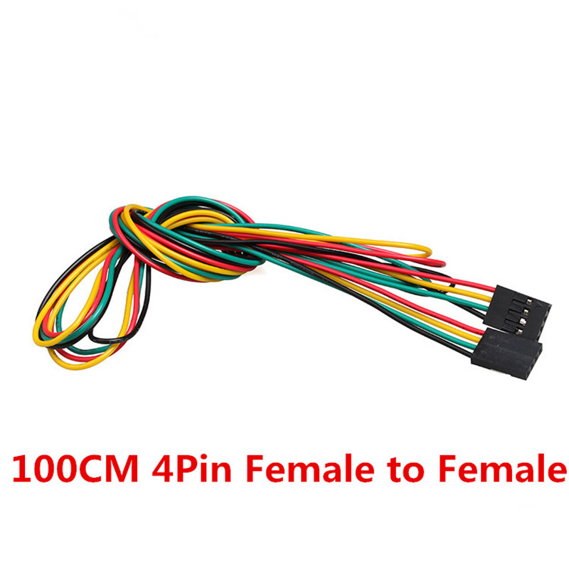 10 Pcs/lot 4pin 100 Cm M-M/M-F - Breadboard Jumper Wire ulasan dan harga