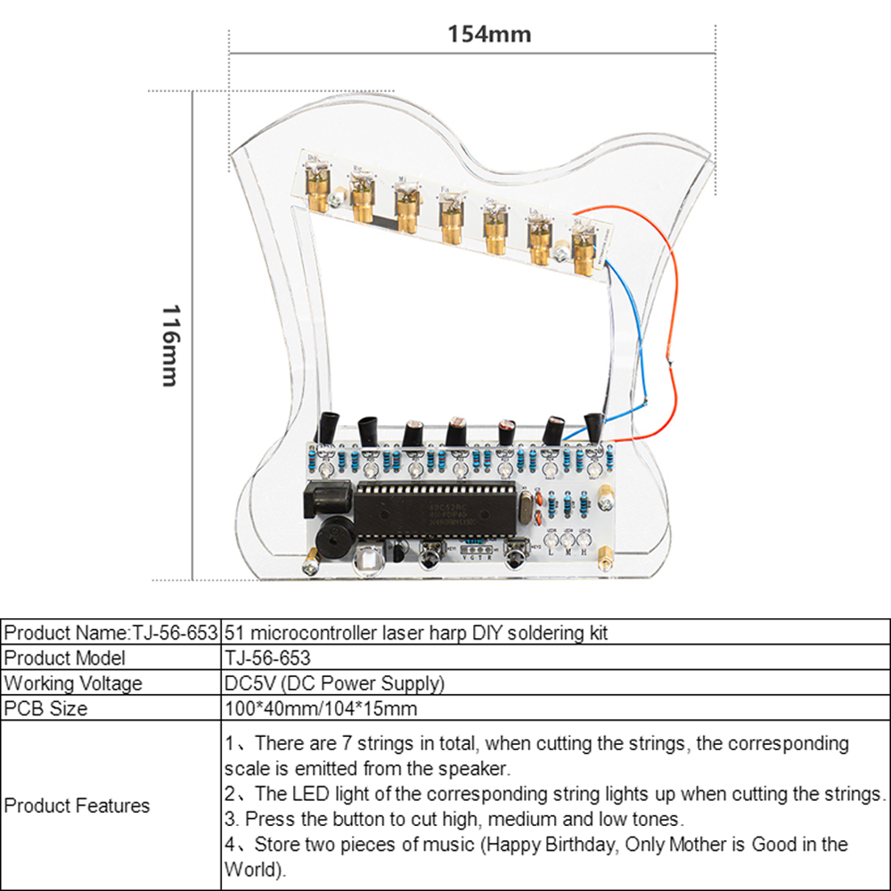 Kit elektronik harpa Laser DIY - Diy Lightsaber Electronics ulasan dan harga