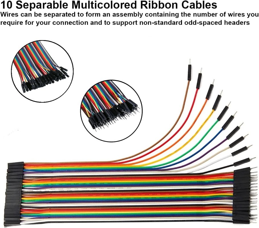 Kit Kabel Jumper Pita Dupont 4 - Breadboard Jumper Wire ulasan dan harga