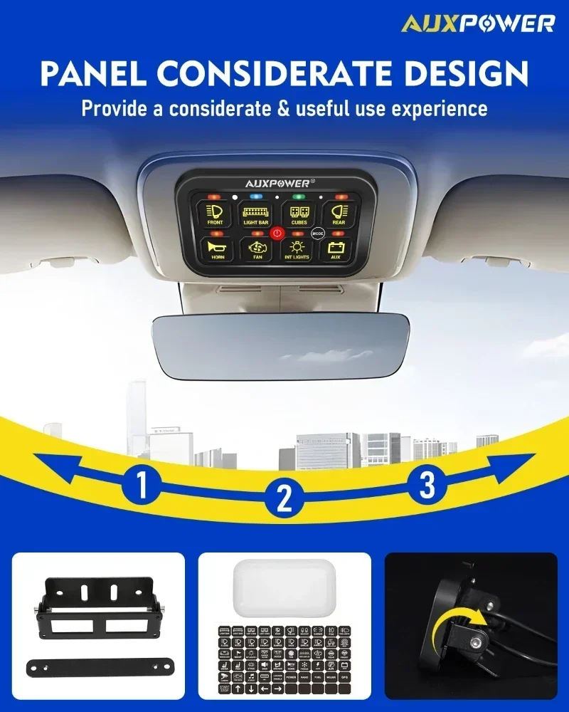 Panel saklar On-Off lampu RGB, - Diy Marine Electronics ulasan dan harga