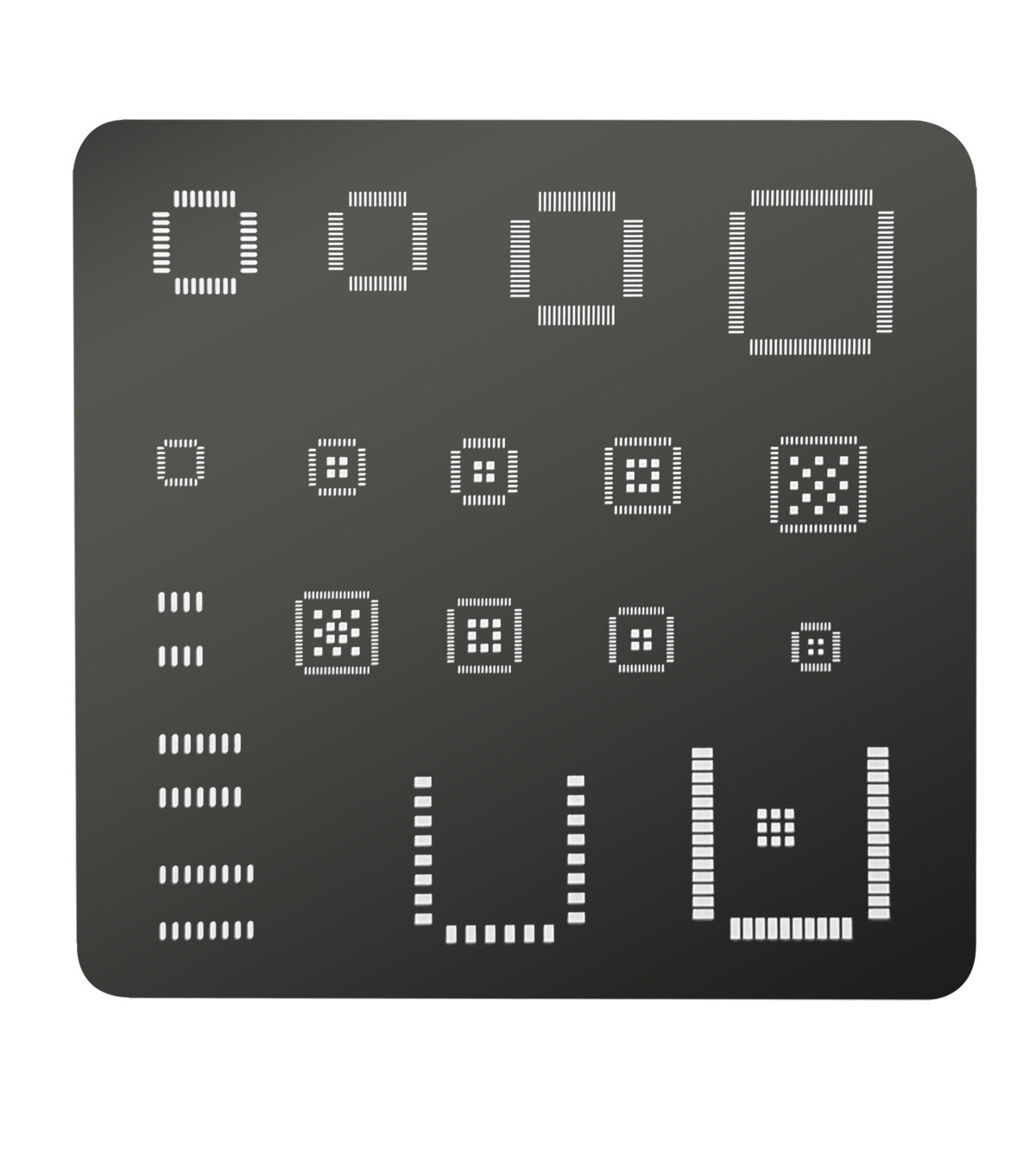 Stensil IC Universal QFP QFN S - Diy Electronics Hobby ulasan dan harga