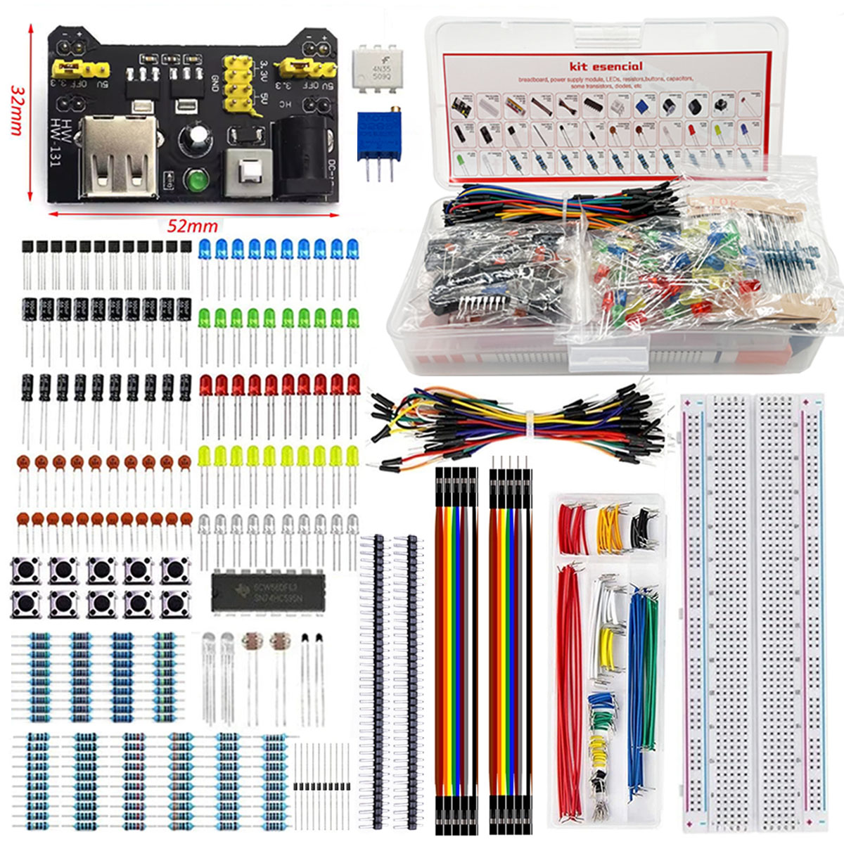 Breadboard 830 Titik Kit Kompo - Breadboard Jumper Wire ulasan dan harga