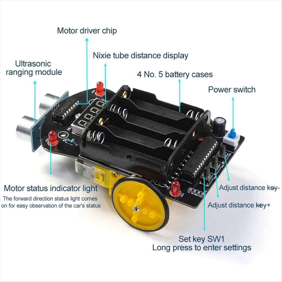 Kit Elektronik DIY Mobil A40I  - Diy Robot Electronics Kit ulasan dan harga